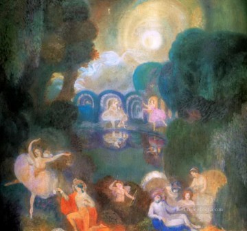 バレエ 1910 セルジュ・スダイキン ロシアのバレリーナ ダンサー Oil Paintings